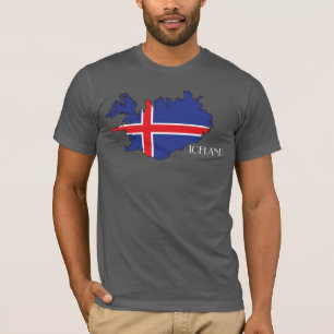 Iceland Flag-Map Shirt