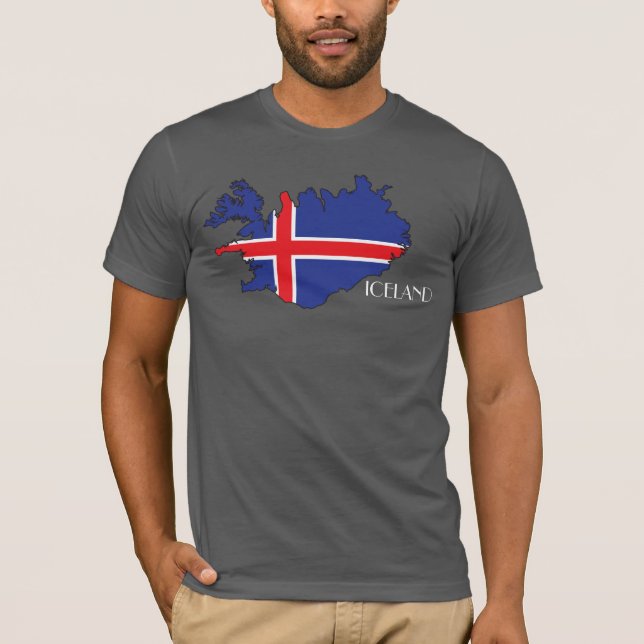 Iceland Flag-Map Shirt (Front)