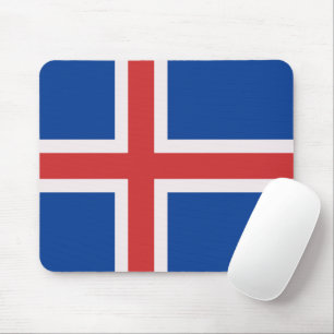 Iceland flag mouse pad