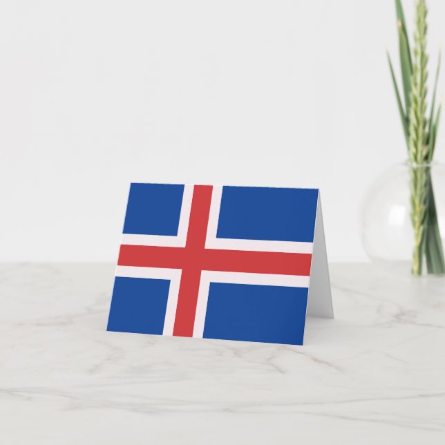 Iceland flag note card (Front)