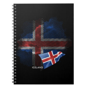 Iceland flag notebook