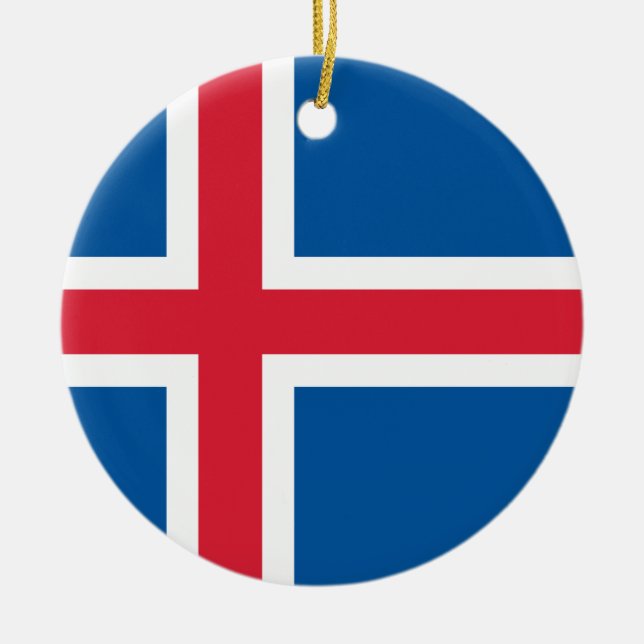 Iceland flag - ornament (Front)