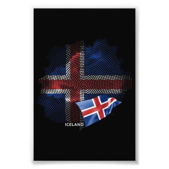 Iceland flag photo print (Front)