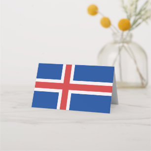 Iceland flag place card