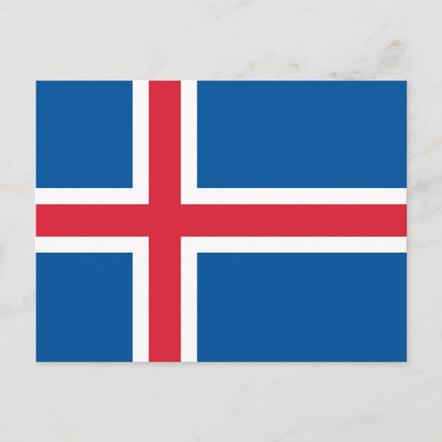 Iceland Flag Postcard (Front)