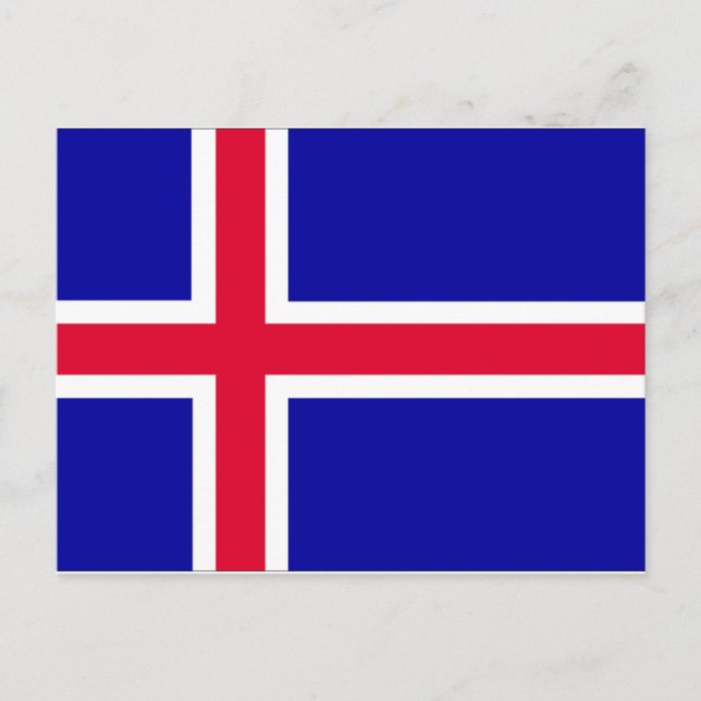 Iceland Flag Postcard (Front)