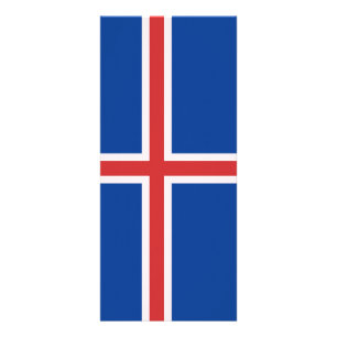 Iceland flag rack card