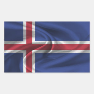 Iceland Flag Rectangular Sticker