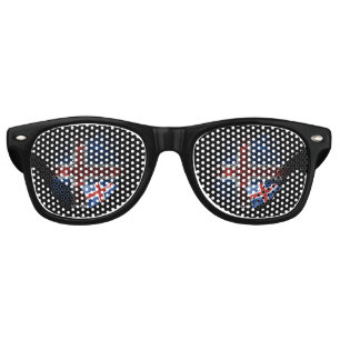 Iceland flag retro sunglasses
