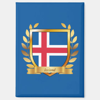 Iceland Flag Shield Magnet