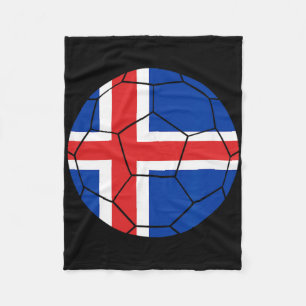 Iceland Flag Soccer Iceland Soccer _1 Fleece Blanket