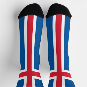 Iceland Flag Socks