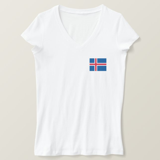 Iceland Flag T-Shirt (Design Front)