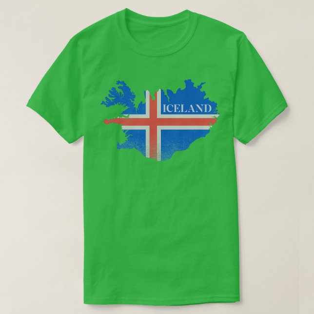 Iceland Flag T-Shirt (Design Front)