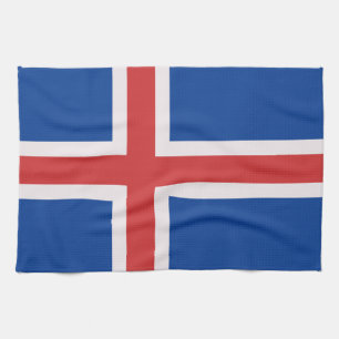 Iceland flag tea towel