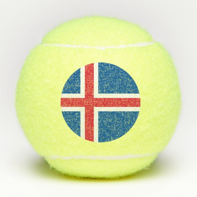 Iceland Flag Tennis Balls (Front)