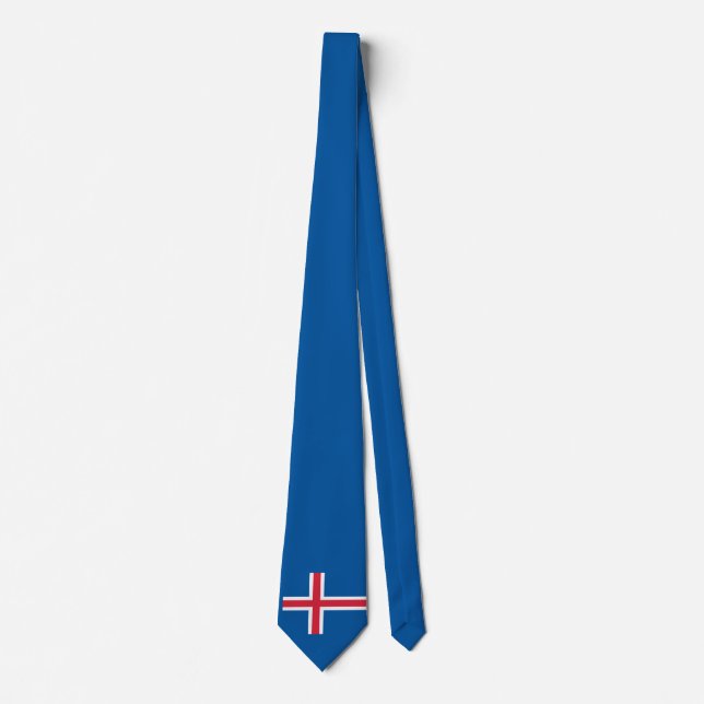 Iceland flag  tie (Front)