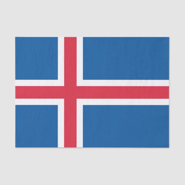 Iceland Flag Tissue Paper (Front)