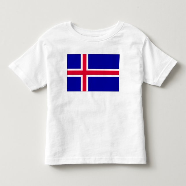 Iceland Flag Toddler T-Shirt (Front)