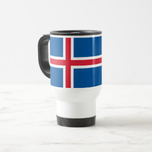Iceland Flag Travel Mug