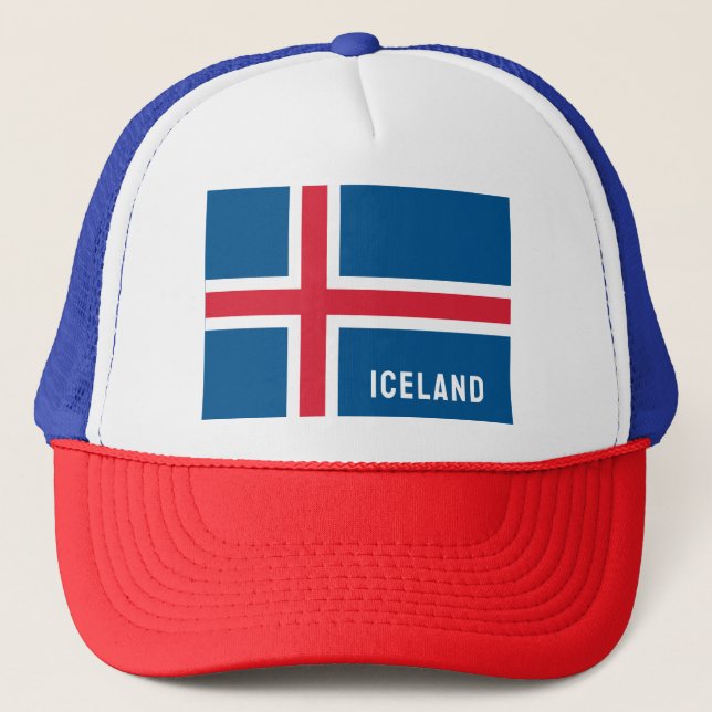 Iceland Flag Trucker Hat (Front)