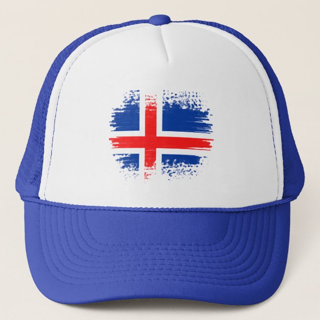 Iceland flag trucker hat (Front)