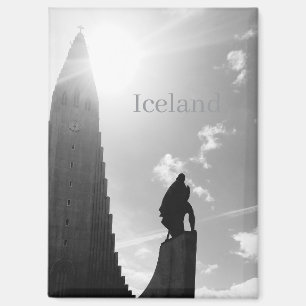 Iceland Fridge Magnet – Hallgrímskirkja Church 