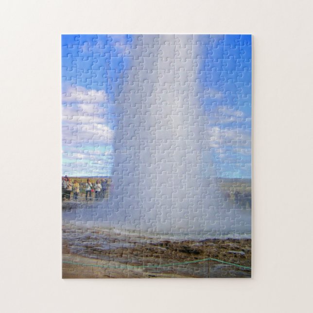 Iceland geyser view puzzle (Vertical)