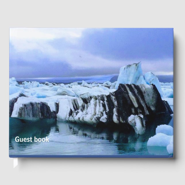 Iceland glacier lagoon - guest book (Front)