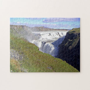 Iceland Gullfoss Waterfall view puzzle