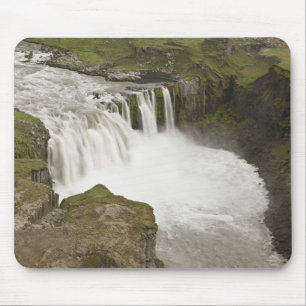 Iceland. Hafragilsfoss waterfall in Mouse Pad