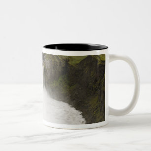 Iceland. Hafragilsfoss waterfall in Two-Tone Coffee Mug