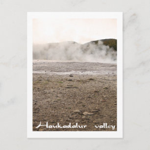 Iceland, Haukadalur valley Postcard