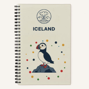 Iceland Heritage & Atlantic Puffin Photo Archive Notebook