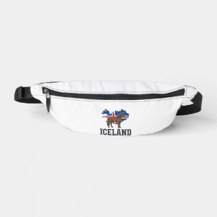 Iceland Horse Vintage Flag Vector Shirt Design_1 Bum Bags