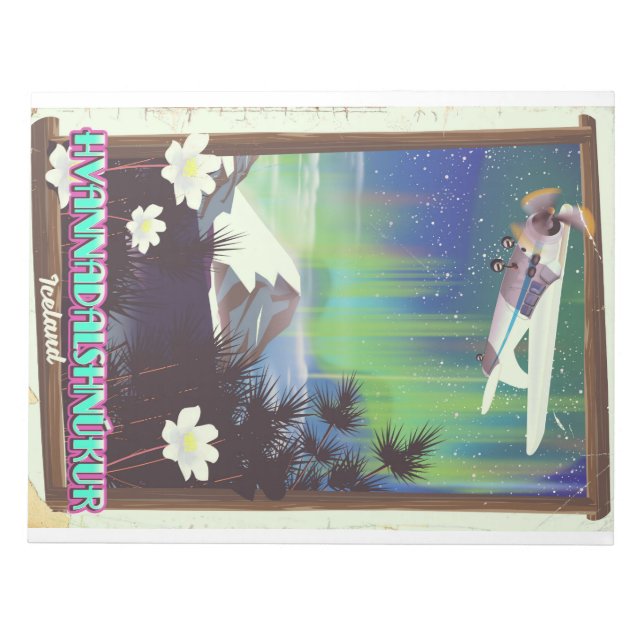 iceland Hvannadalshnúkur Notepad (Front)