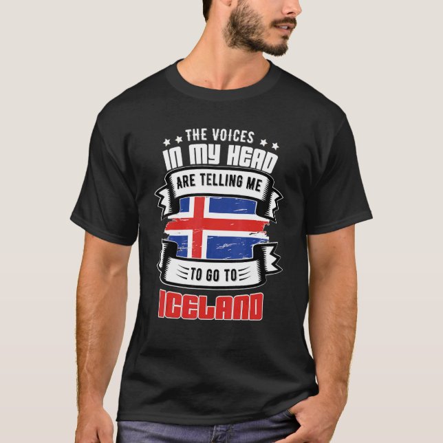Iceland In My Head T-Shirt (Front)