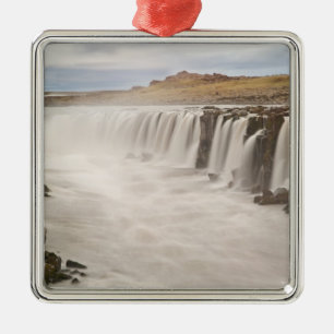 Iceland, Jokulsargljufur National Park. View of Metal Tree Decoration