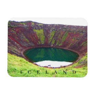 Iceland Kerid Crater view fridge magnet