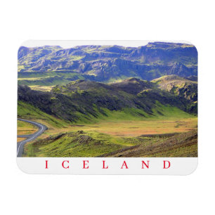 Iceland landscape view fridge magnet