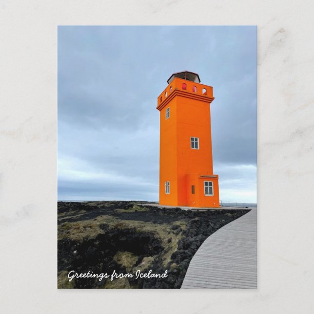 Iceland lighthouse - Postcard (Front)