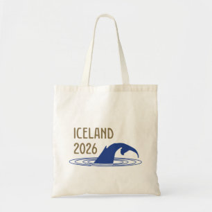 Iceland Logo with Whale Tail for client Tote Bag