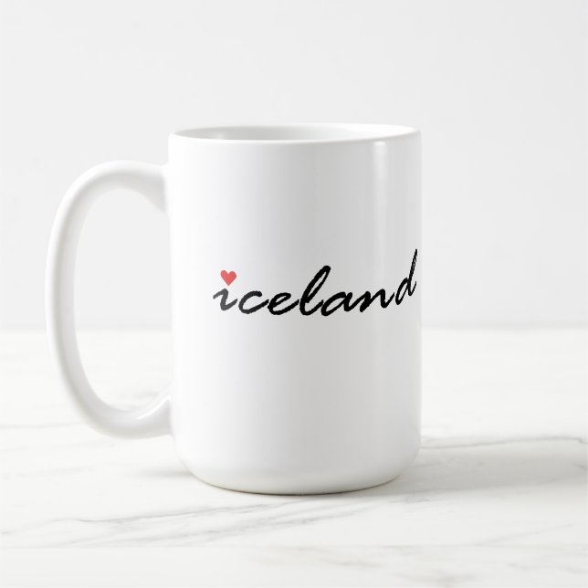 Iceland love patriot coffee mug (Left)