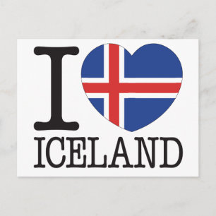 Iceland Love v2 Postcard