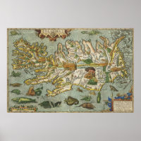 Iceland Map 1590