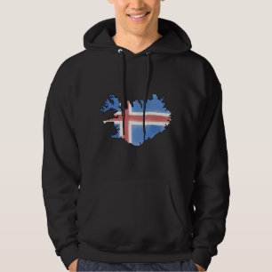 Iceland Map & Flag Hoodie