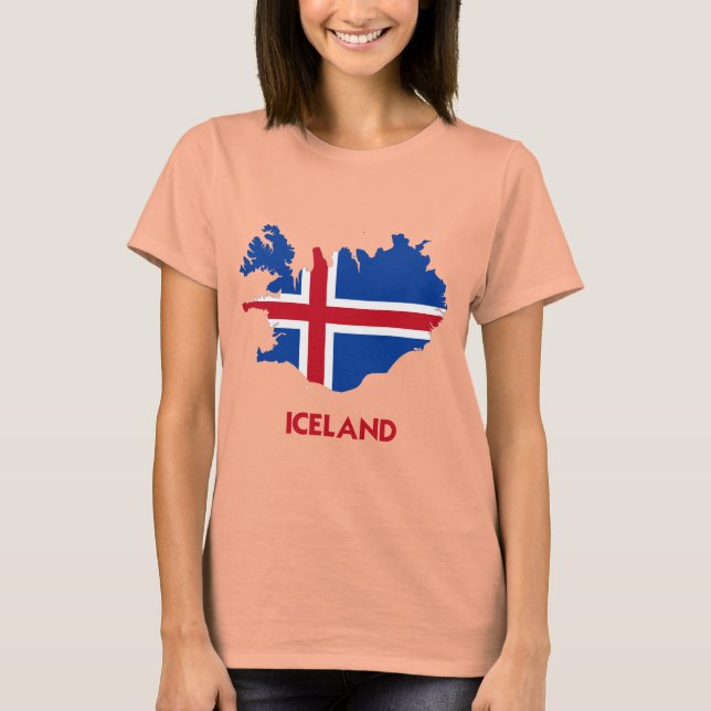 ICELAND MAP T-Shirt (Front)