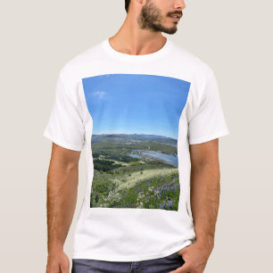 Iceland Mountain River Nature Photography T-Shirt