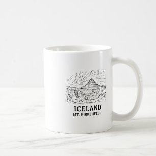Iceland Mt Kirkjufell Hiking Aurora Borealis Souve Coffee Mug