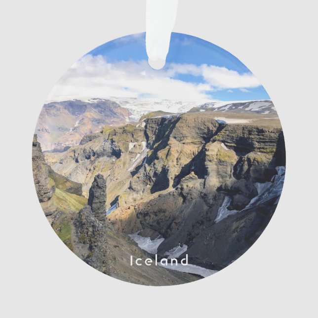 Iceland nature - ceramic ornament (Front)